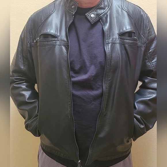 Fall Designer (INC) SALE! Be the Bomb In This Stylish black Bomber Jacket!! - Picture 4 of 7